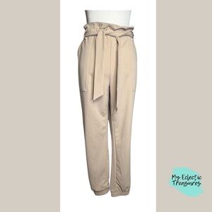 One 5 One Tan Jogger Pull-On Pants - Size Large